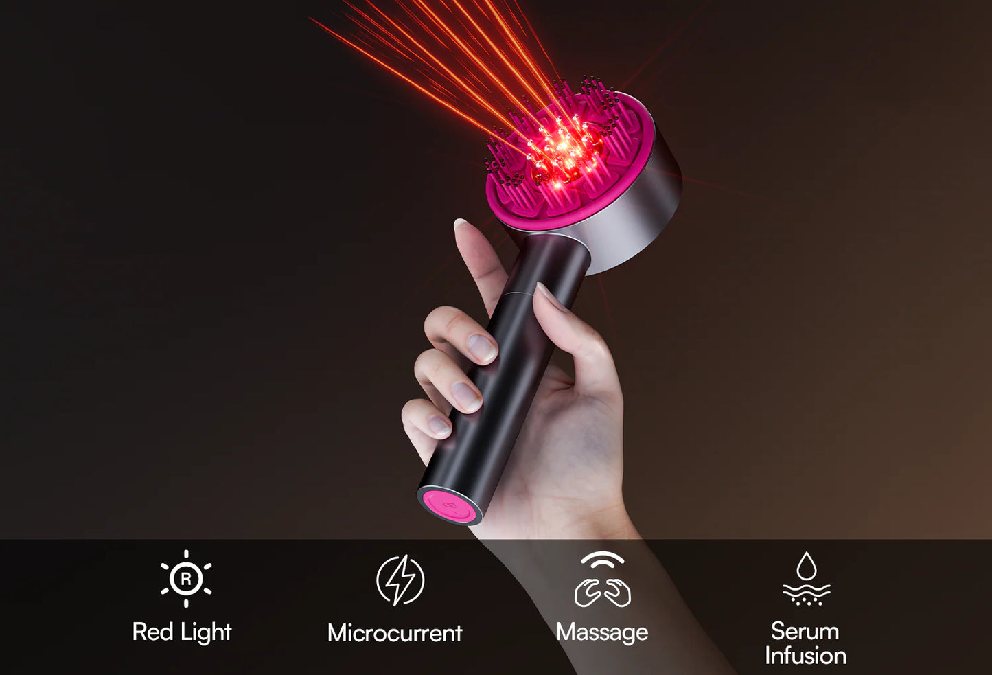 REGLOW1 Red Light Therapy Scalp Massager