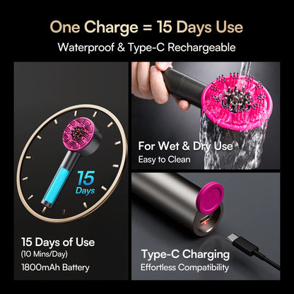 REGLOW1 Red Light Therapy Scalp Massager